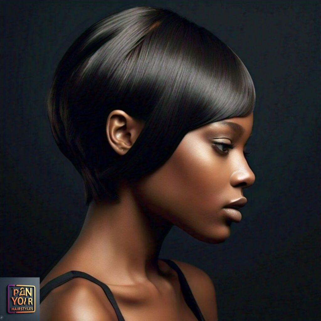 Asymmetrical Bob Thin Haircut for women, featuring uneven lengths to add volume and texture for a fuller look.