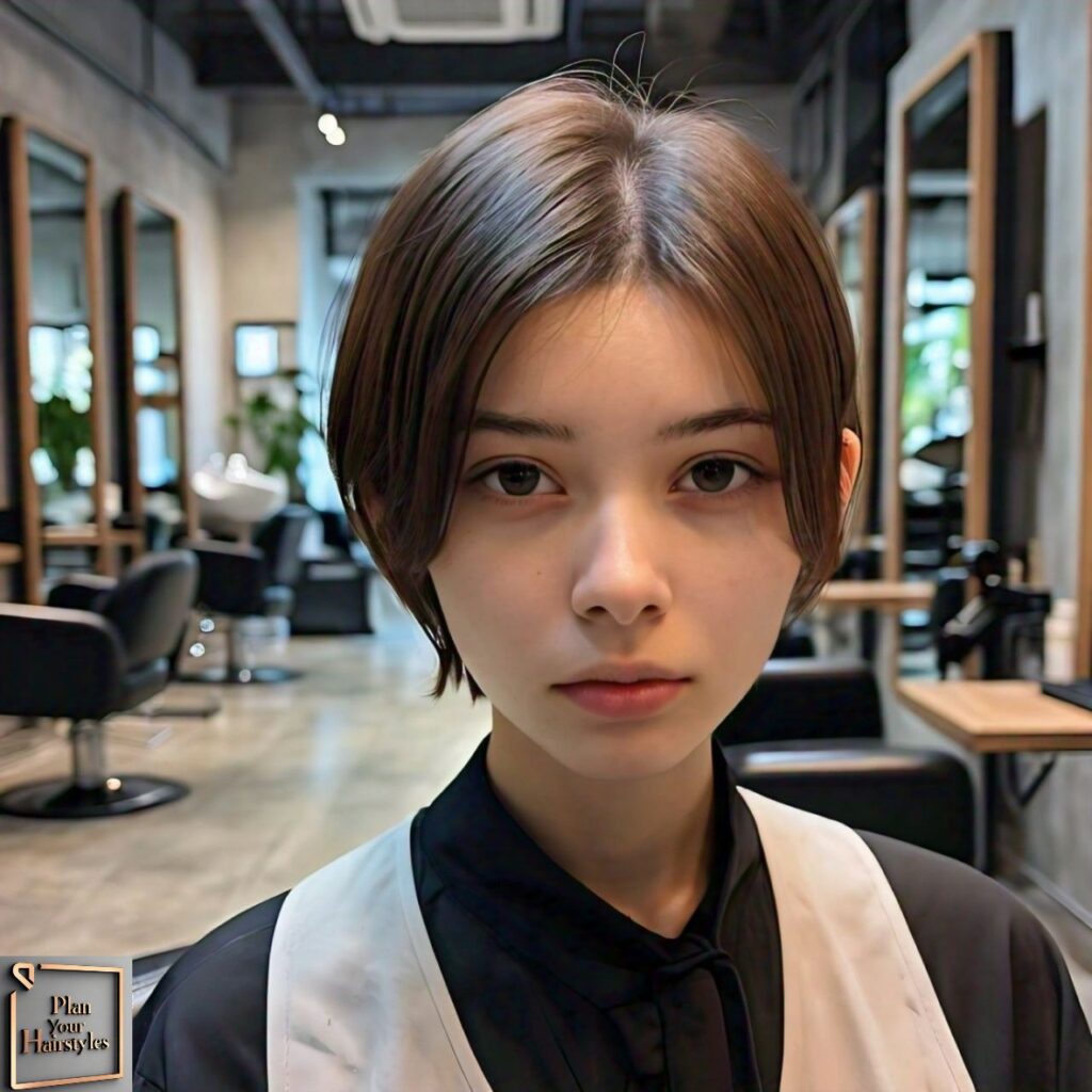 Blunt Thin Haircut for women, featuring straight, even ends that create a polished and sophisticated look.