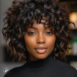 Bob curly haircuts for women - stylish and versatile short hairstyle.