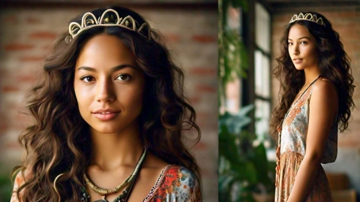 Women have medium-length hair Boho Tiara Style is best for that women's.