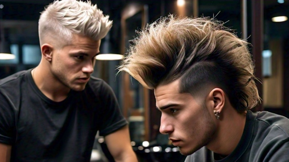 Long Spiky Haircut and High Skin Fade 2024 best hairstyle