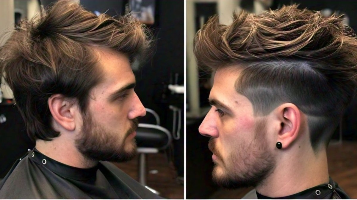 Modern low undercut haircut for men