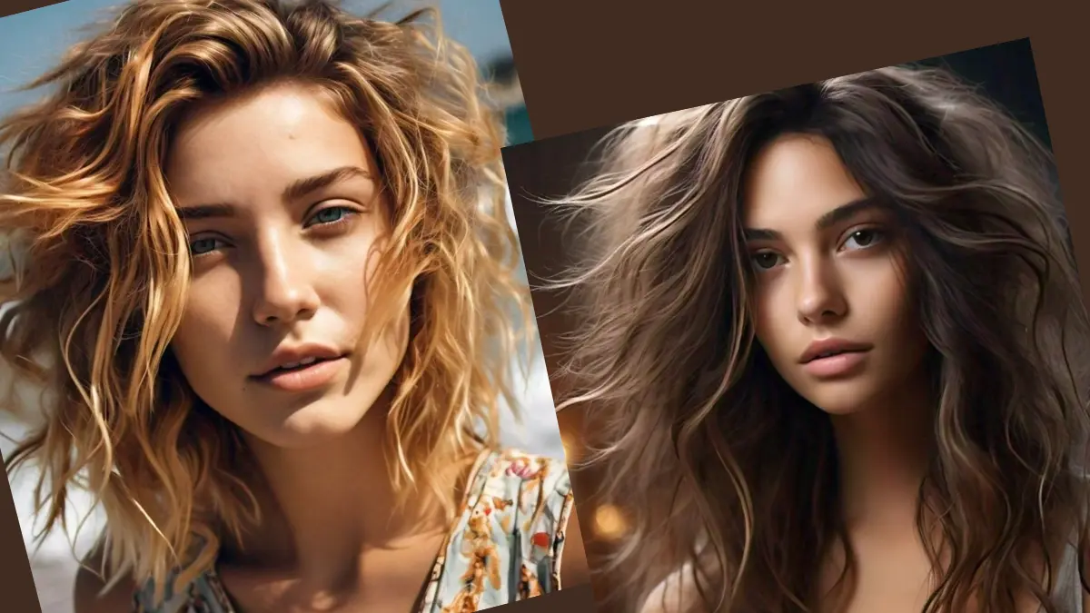 The Messy Waves Medium-Length Hairstyle for women