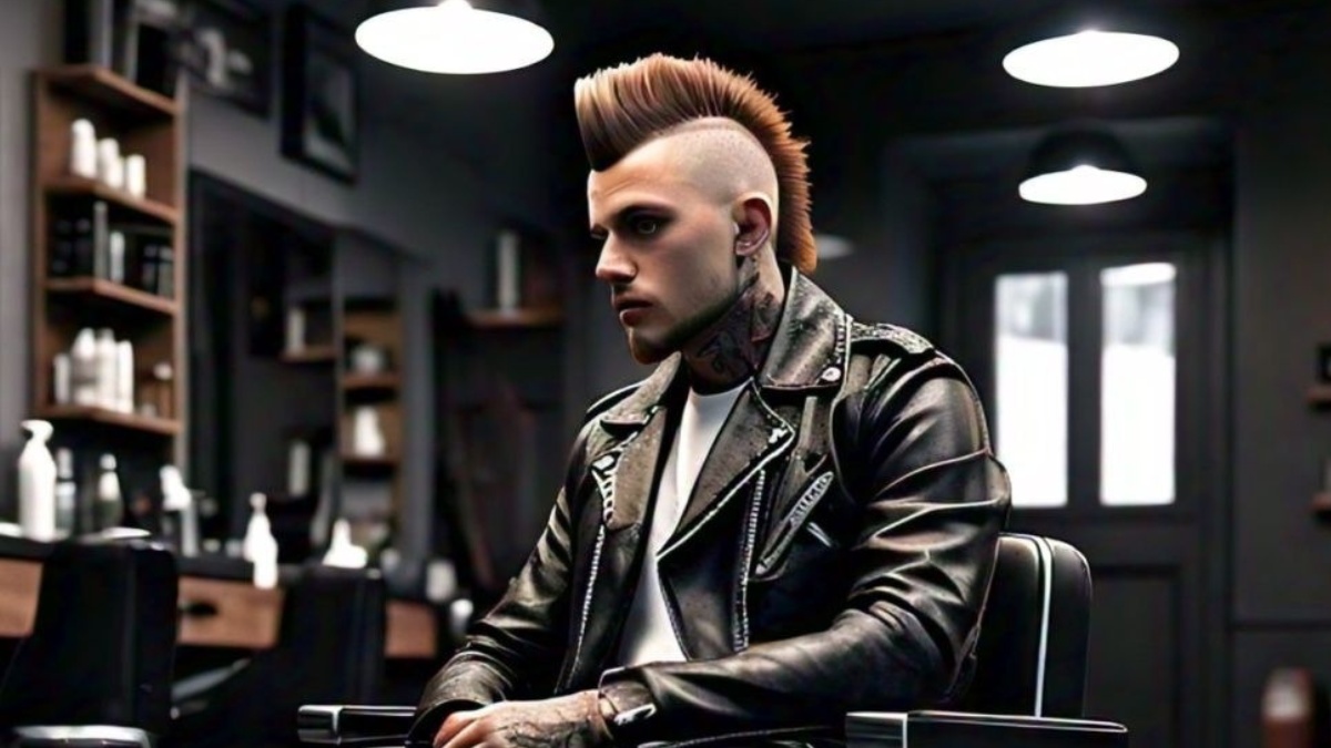 Mohawk short haircut for men in 2024