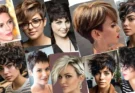 Chic pixie haircut for thick hair with textured layers and side-swept bangs, showcasing a modern and stylish look.