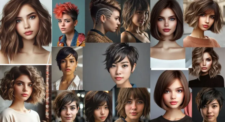 Sure! Here's an SEO-friendly alt text for the title "Short Haircuts for Young Women": Short haircuts for young women, trendy and stylish hairstyles for young ladies