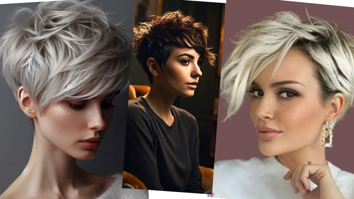 Textured pixie cut for thick hair