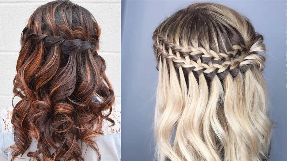 Waterfall Braid for Thicker medium length for women