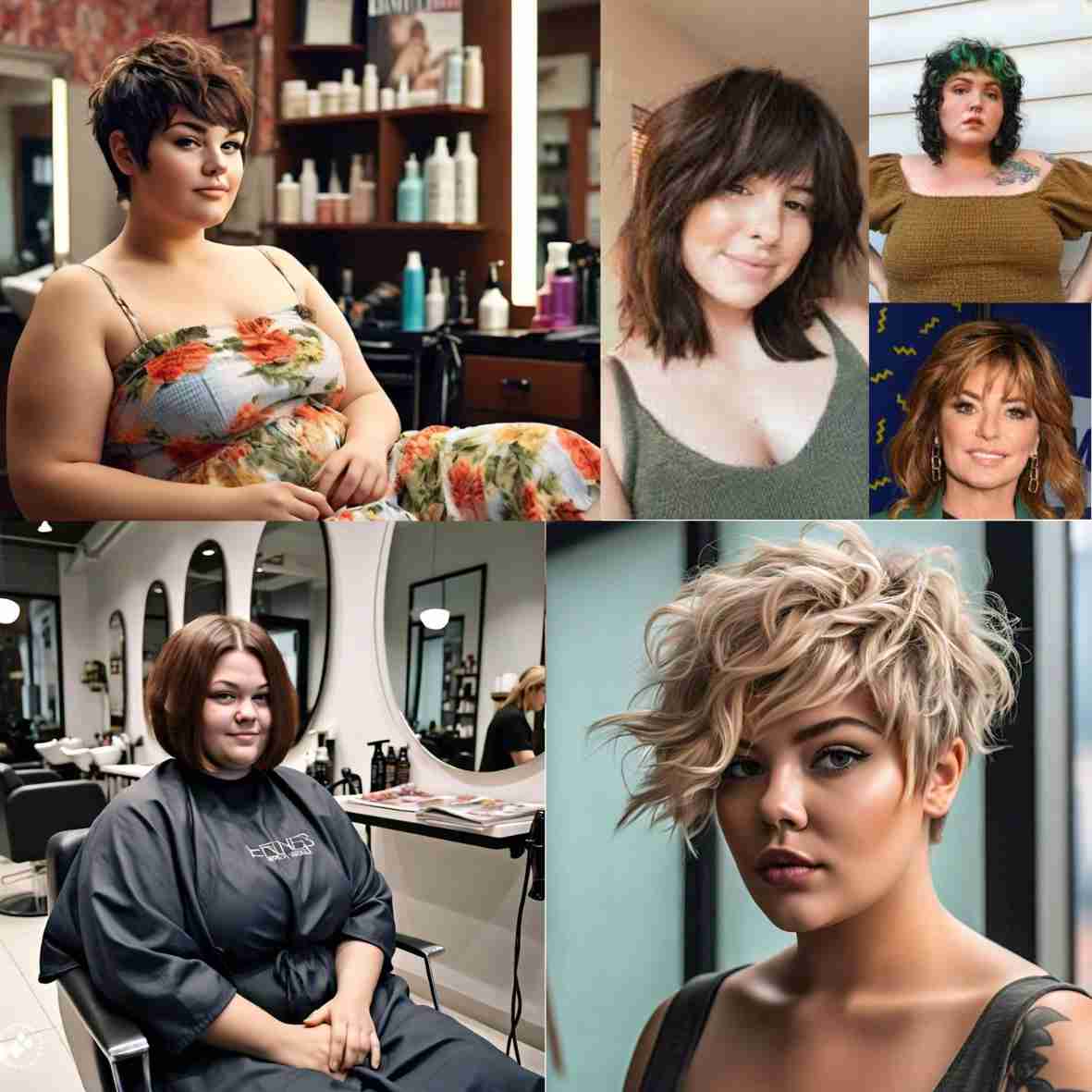 Sure! Here's an SEO-friendly alt text for the title "Short Haircuts for Large Women": "Short haircuts for plus-size women, stylish and flattering hairstyles for larger women"
