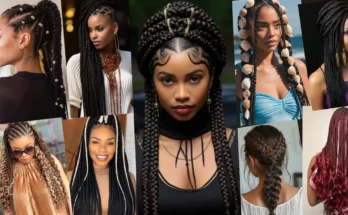 25 human hair options for boho braids hairstyles in 2024, showcasing various styles including boho twist braids, curly hair, and bohemian knotless box braids.