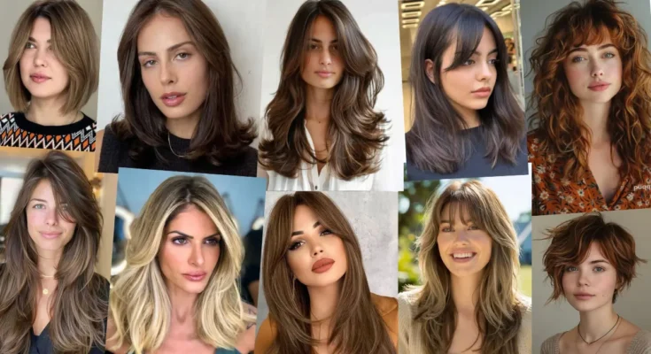 25 trendy curtain bangs haircuts to try in 2024.