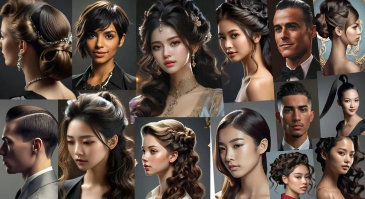 Fantastic formal hairstyles & haircuts for special events 2024, showcasing elegant updos, sleek ponytails, chignons, and more.