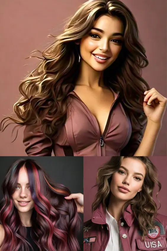 Fans of burgundy brown hair shades will love this deep burgundy color. Perfect for warm and neutral skin tones, creating full, bouncy tresses.