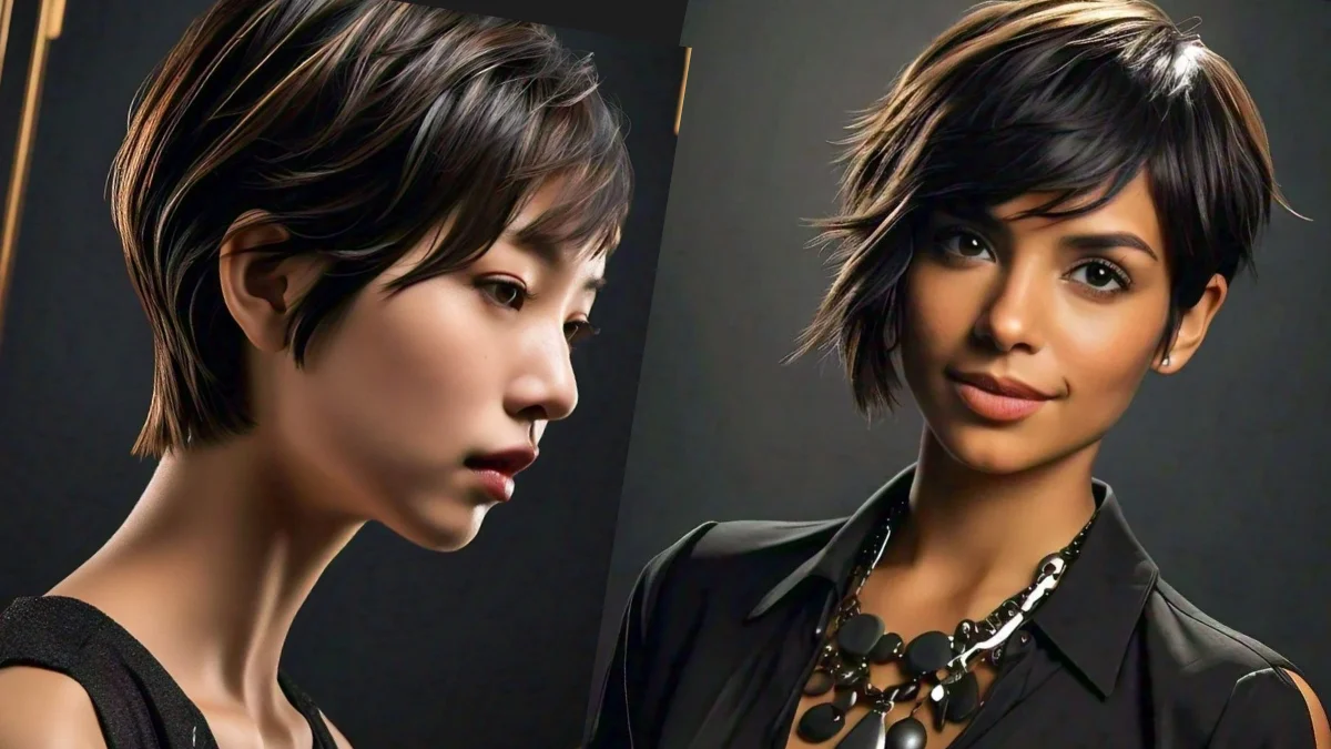 Formal hairstyle for short hair, stylish and sophisticated for special events.