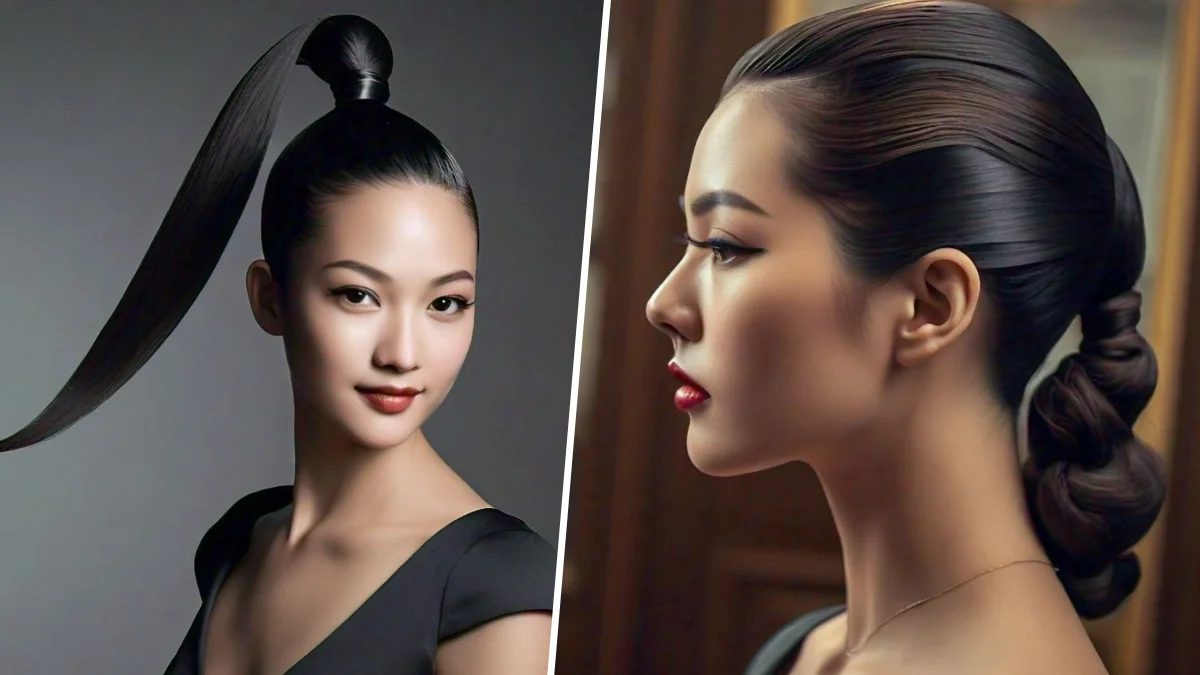 Sleek ponytail hairstyle for women, a chic choice for formal events.