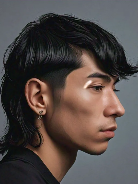 Bob cut mullet combining classic bob with mullet shape