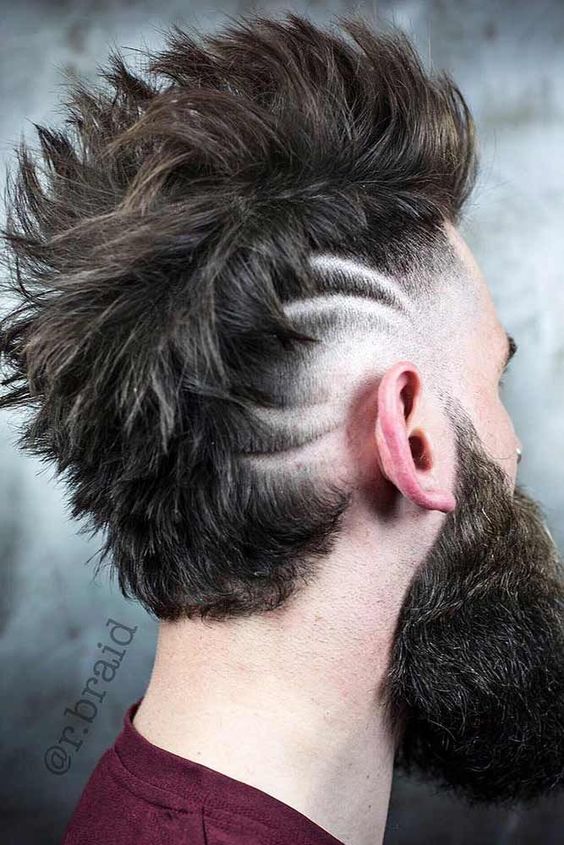 Man with Long Mohawk hairstyle